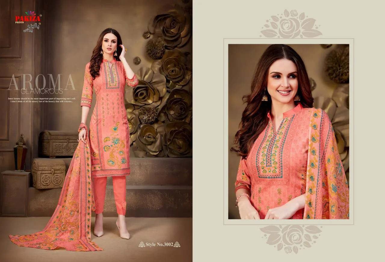 Pakiza Vol 30 Pure Lawn Cotton Prined Pakistani Suit In Wholesale