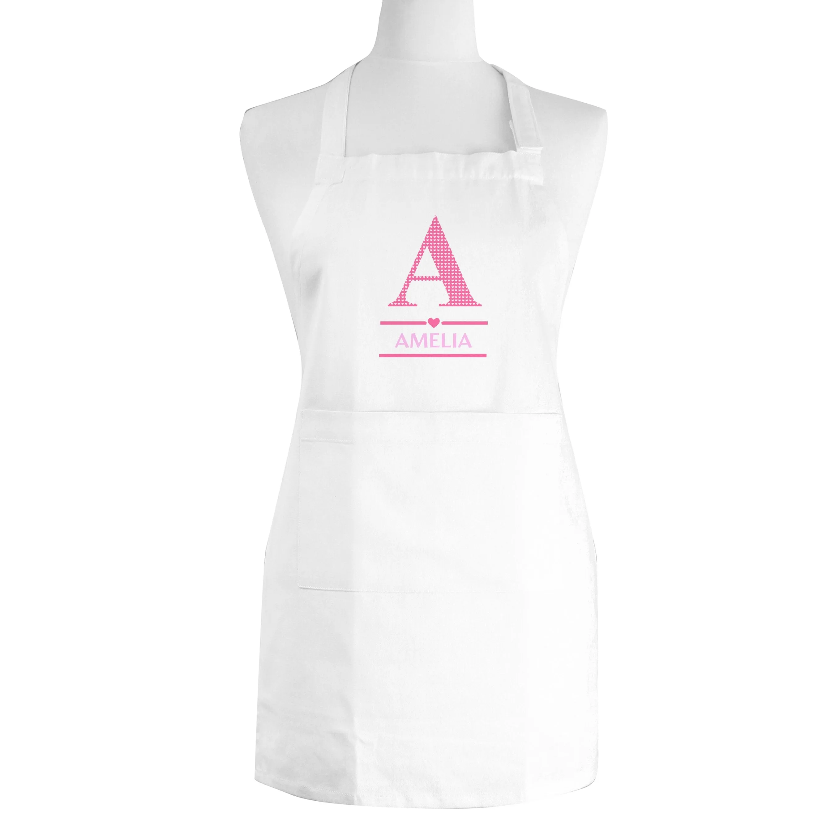 Personalised Girls Initial Children's Apron