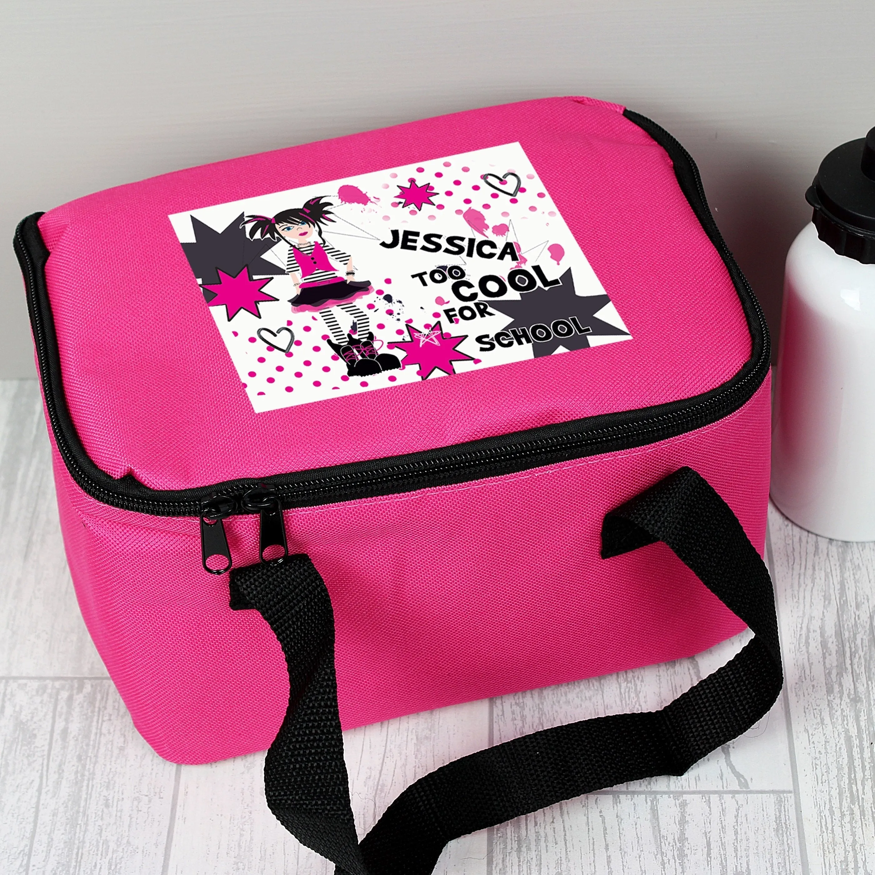 Personalised Too Cool Girl Lunch Bag