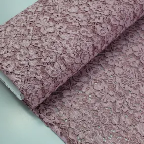 Polyester Corded Lace- Mauve