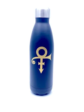 Prince – Official Aluminium Drinks Flask Black With Gold Love Symbol Brand New