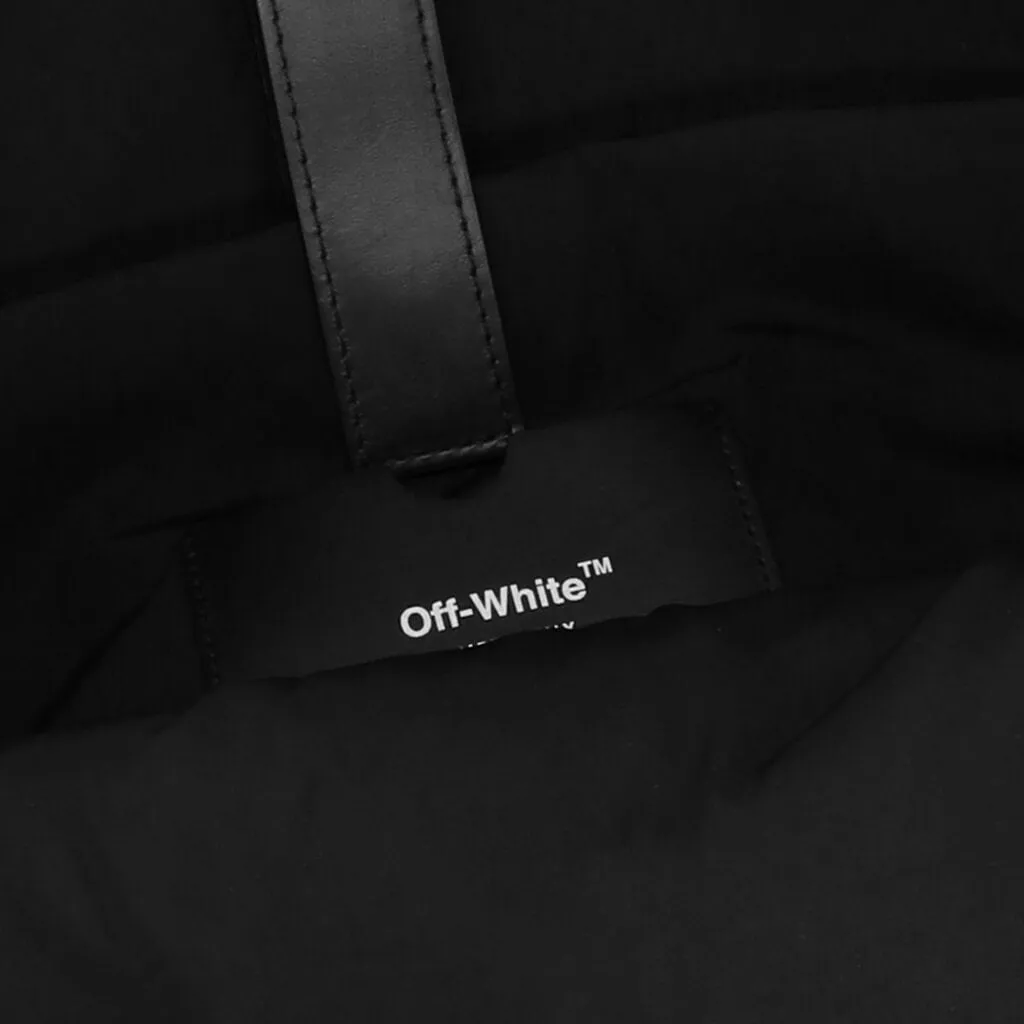 Quote Nylon Backpack - Black/White