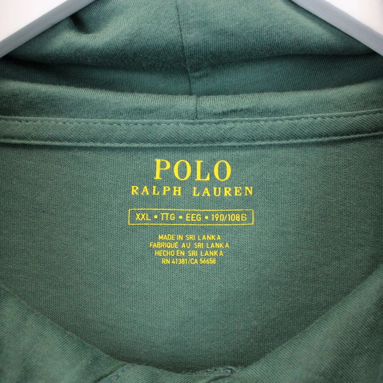 RALPH LAUREN Hoodie Green | XXL