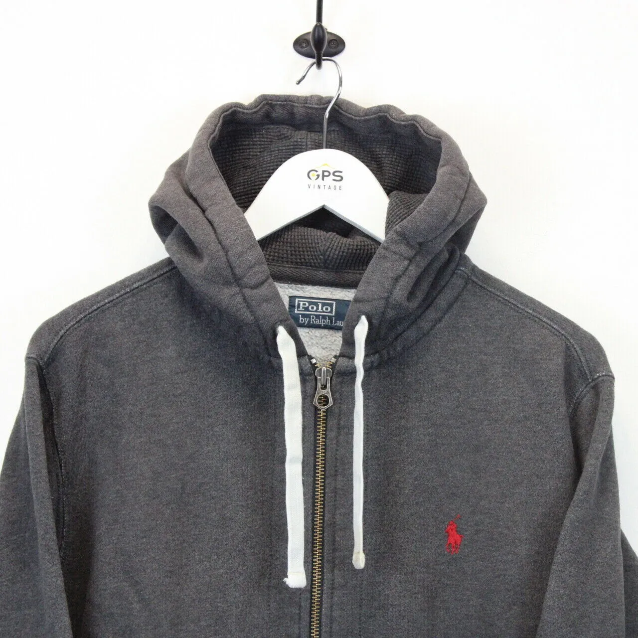 RALPH LAUREN Hoodie Grey | Large