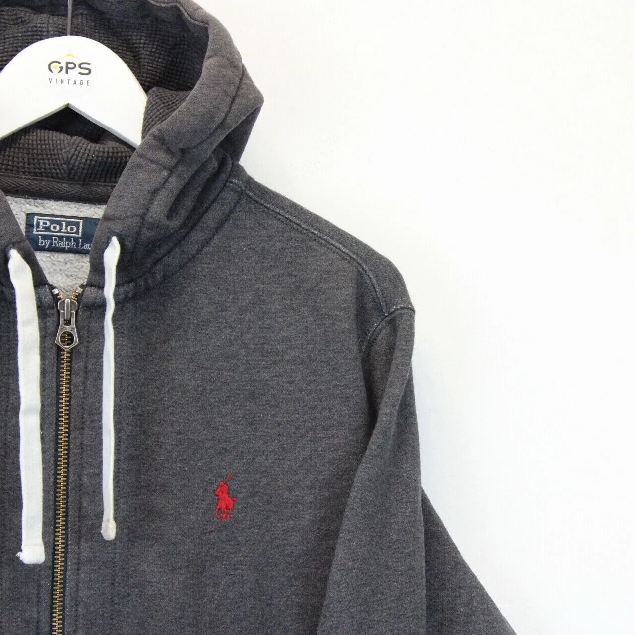 RALPH LAUREN Hoodie Grey | Large