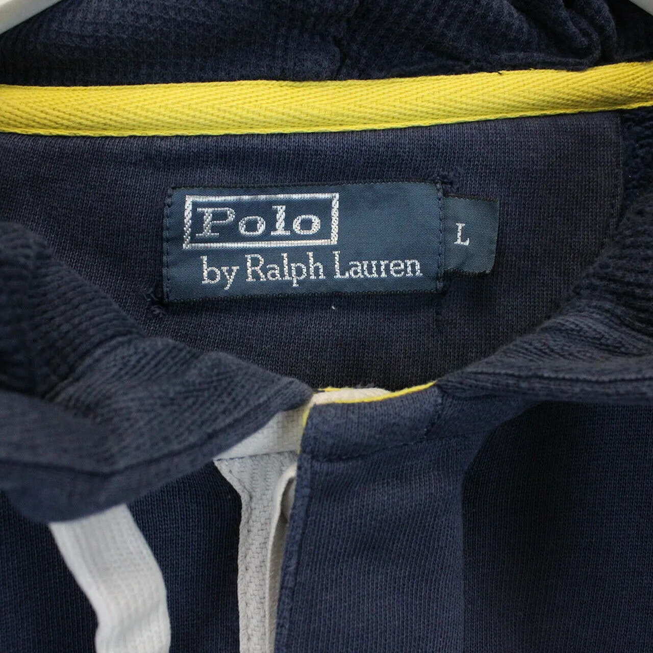 RALPH LAUREN Hoodie Navy Blue | Large