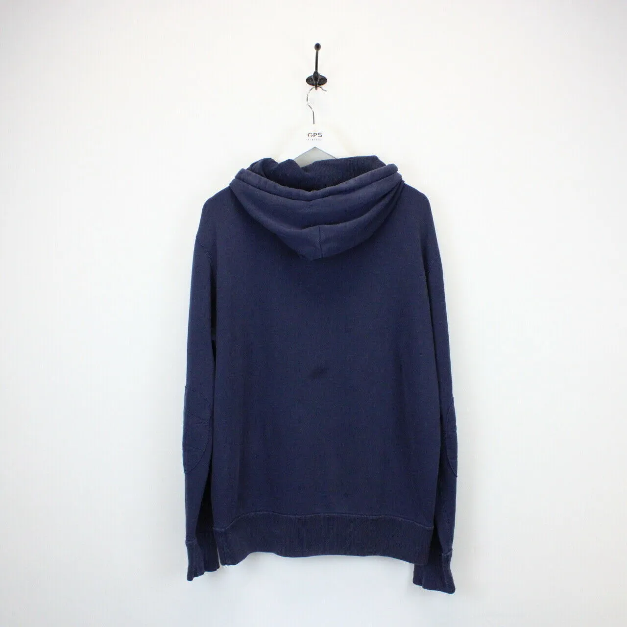 RALPH LAUREN Hoodie Navy Blue | Large