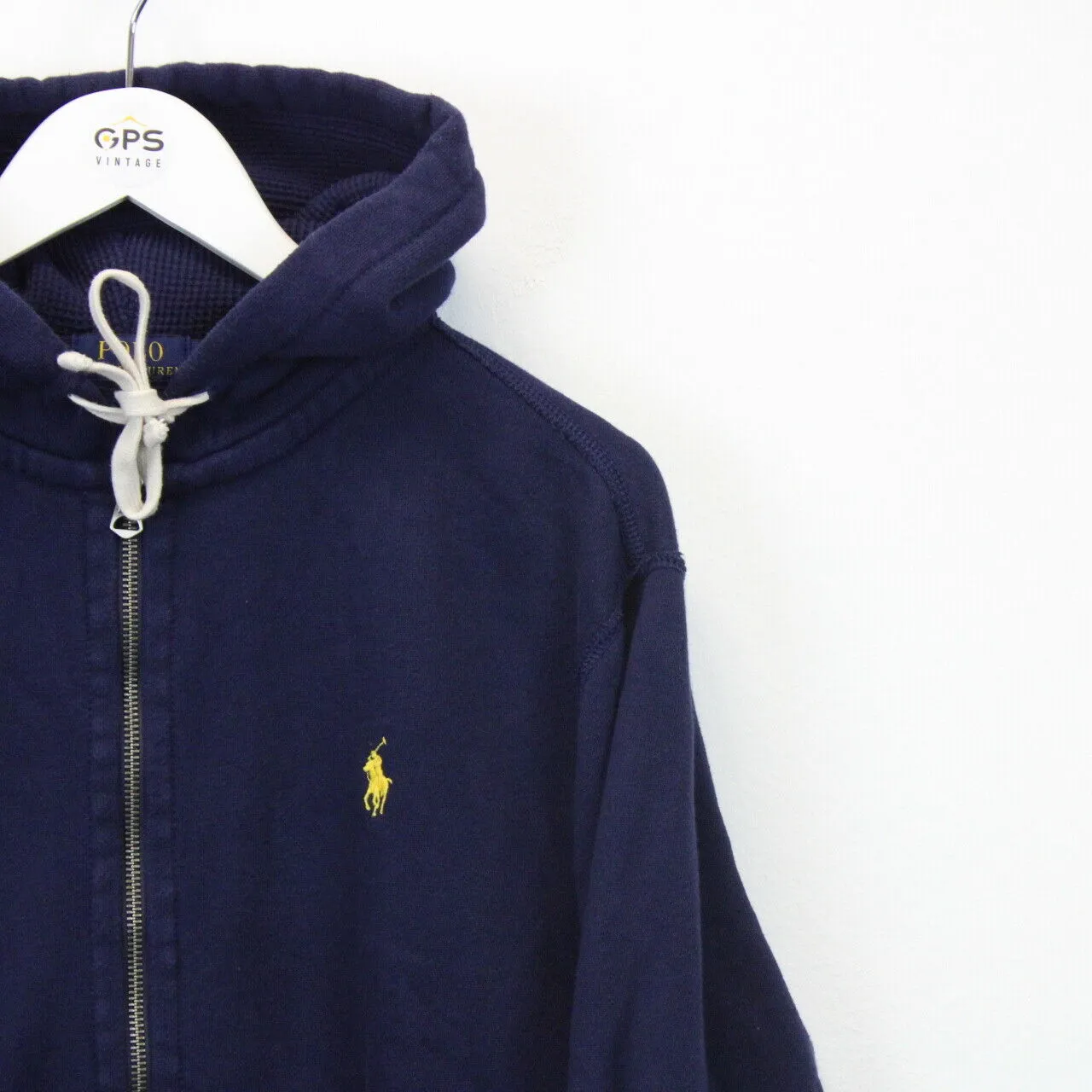 RALPH LAUREN Hoodie Navy Blue | Medium