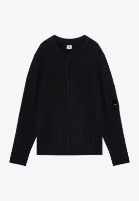 Rib Knit Washed-Out Sweater