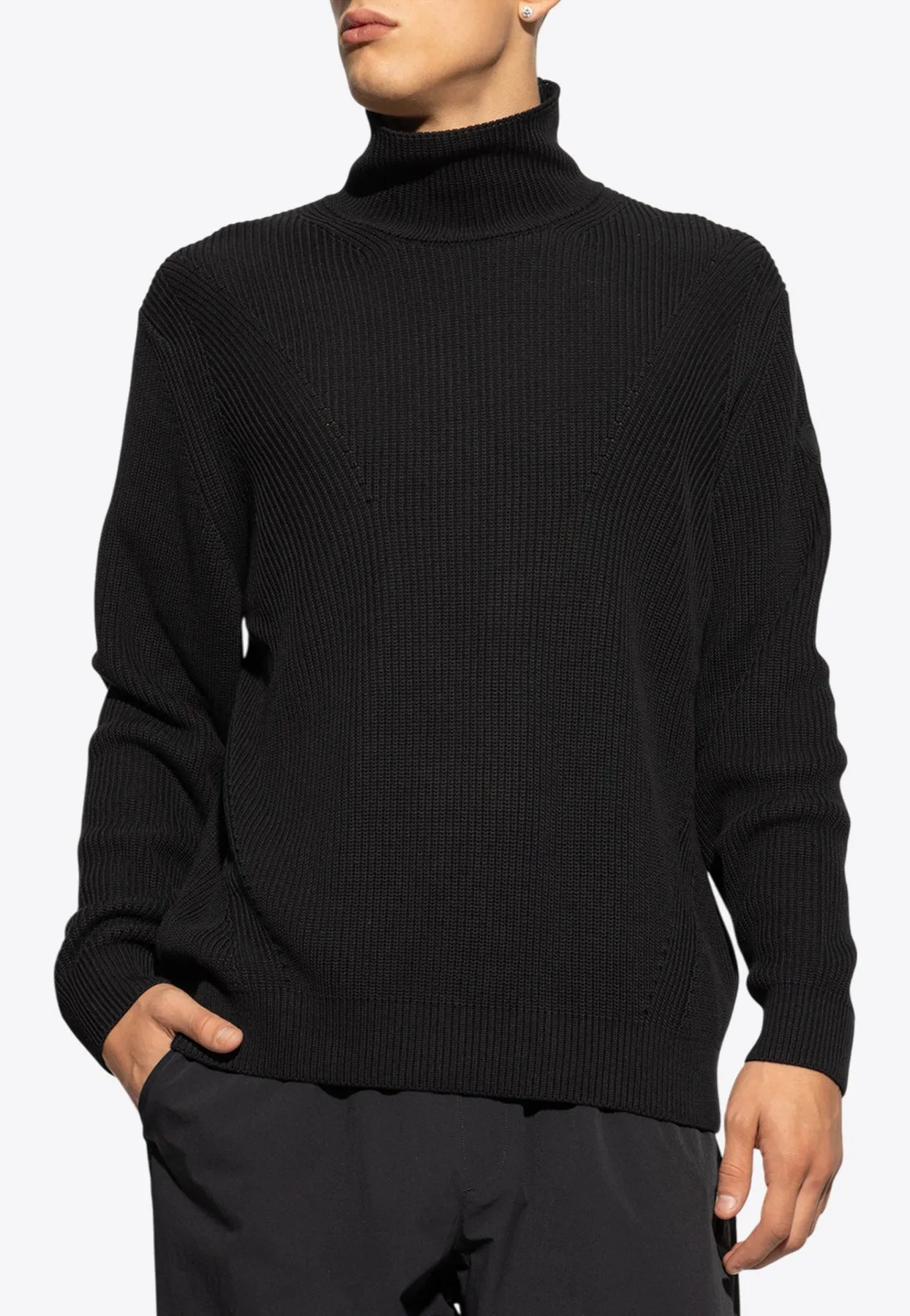 Ribbed Turtleneck Sweater