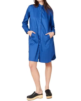 Royal Blue Cotton Forward Shirt Dress