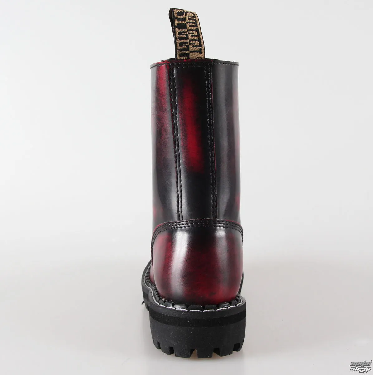 shoes STEEL - 10 pinhole burgundy (105/106 Red Black-Burgundy)  -  Metal-shop