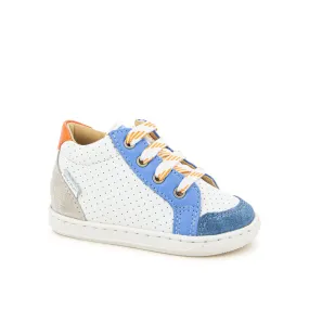 SHOO POM BOUBA ZIP BOX Blanc Cobalt Botillons