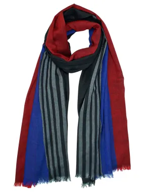 Silky Striped Light Scarf Shawl