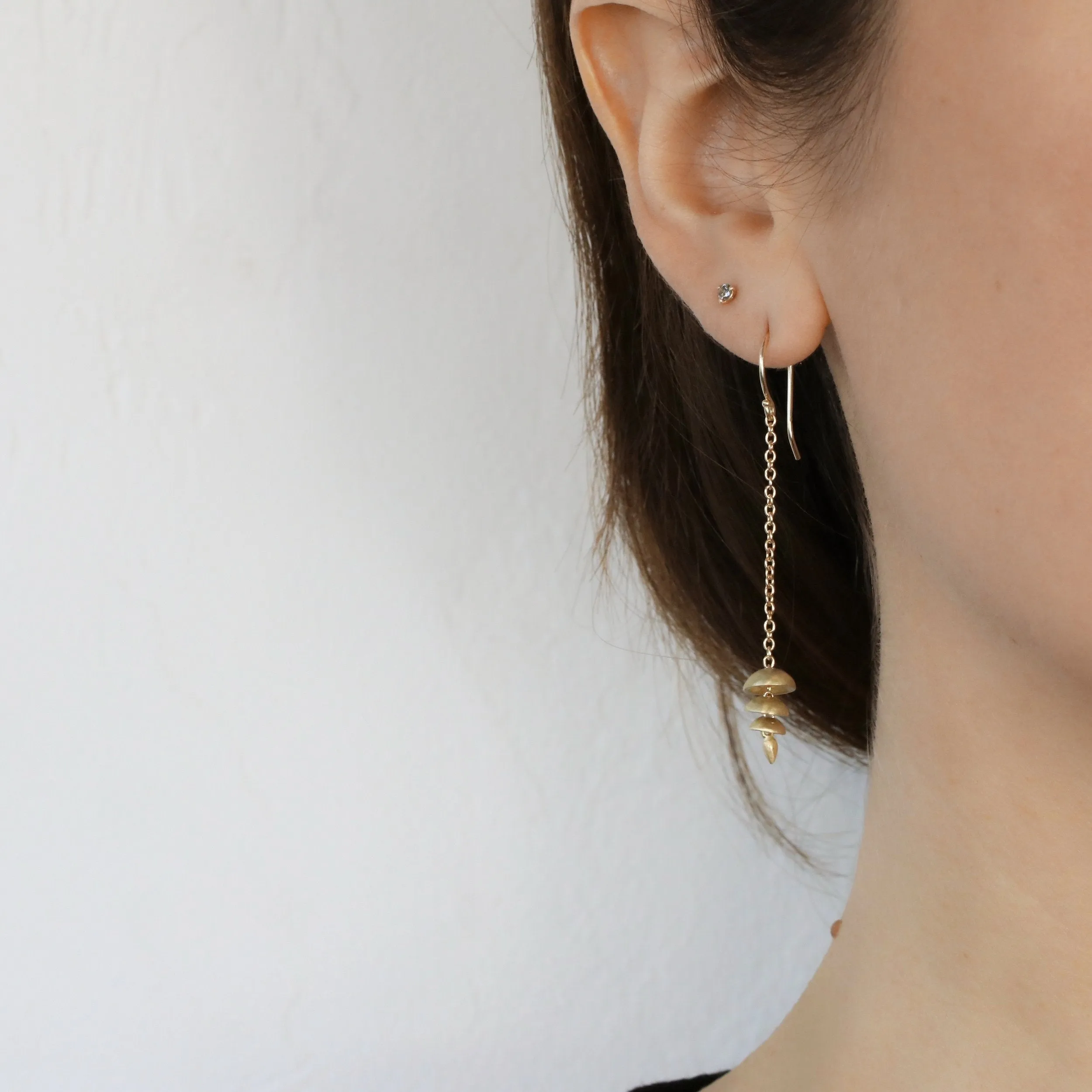 Small Gold Chime Earrings