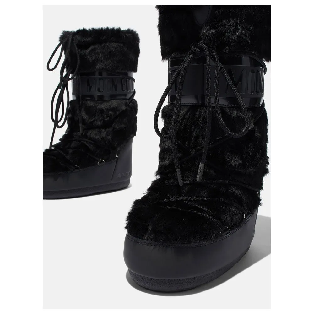 Snow boots Moon Boot ---Icon Faux Fur W Black