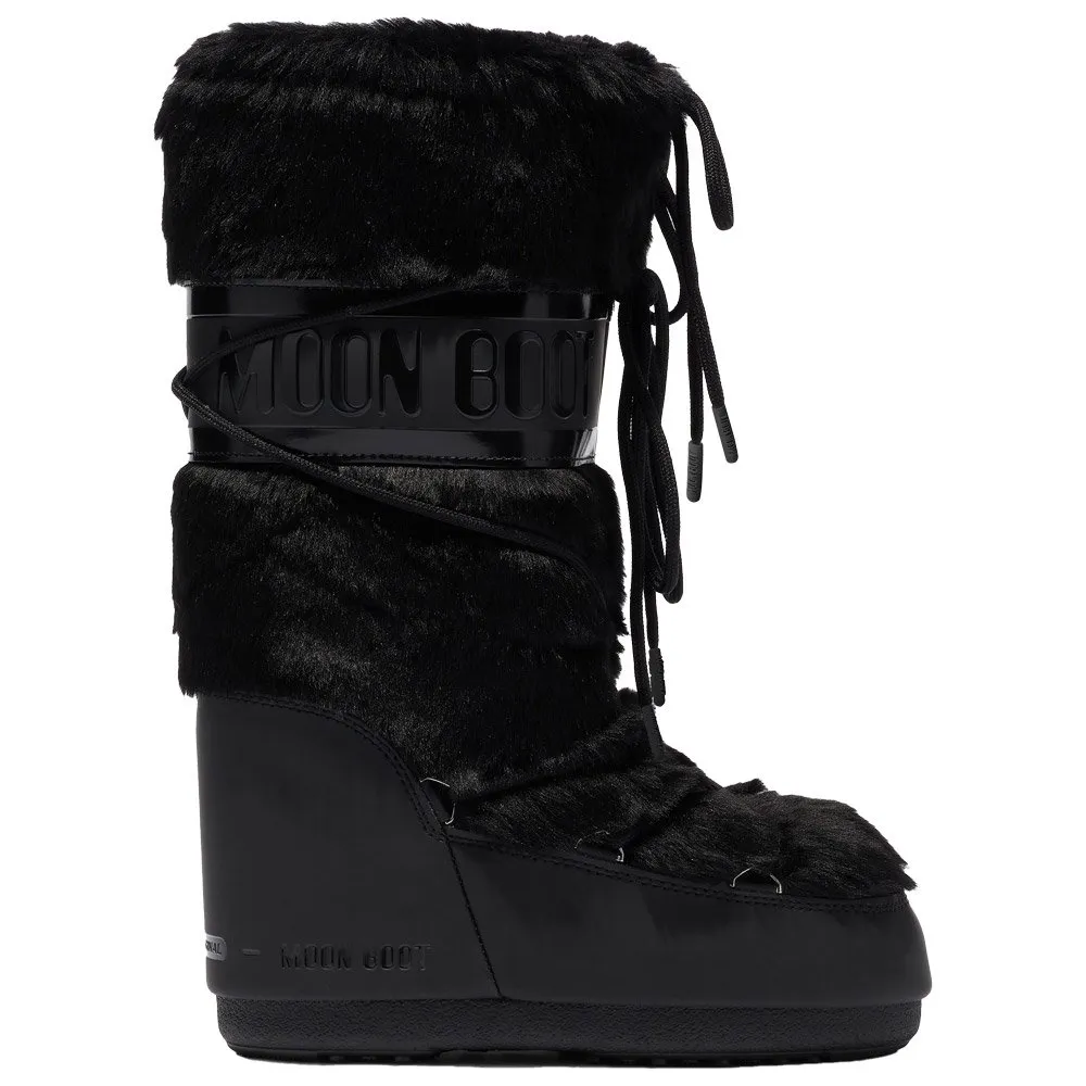 Snow boots Moon Boot ---Icon Faux Fur W Black