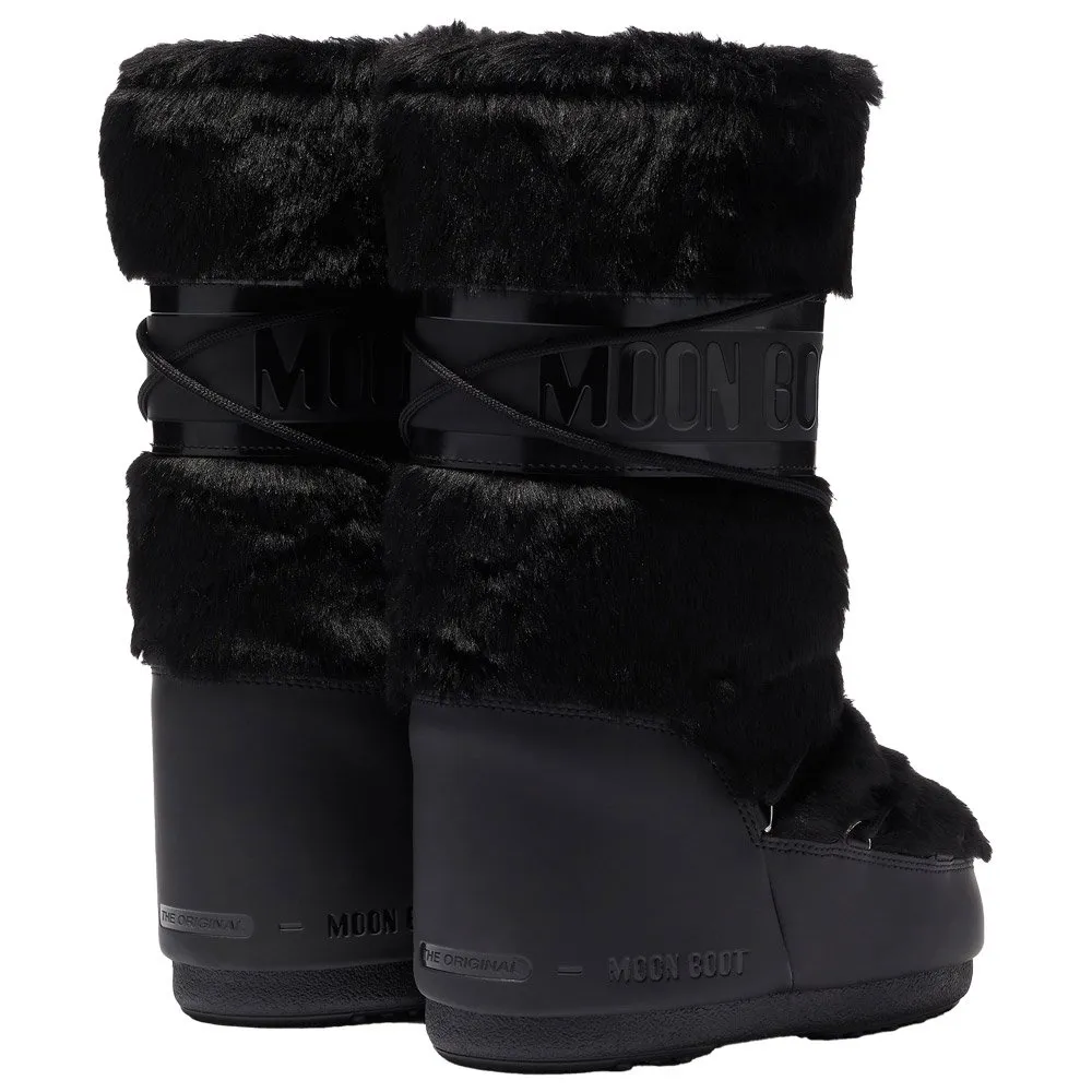 Snow boots Moon Boot ---Icon Faux Fur W Black