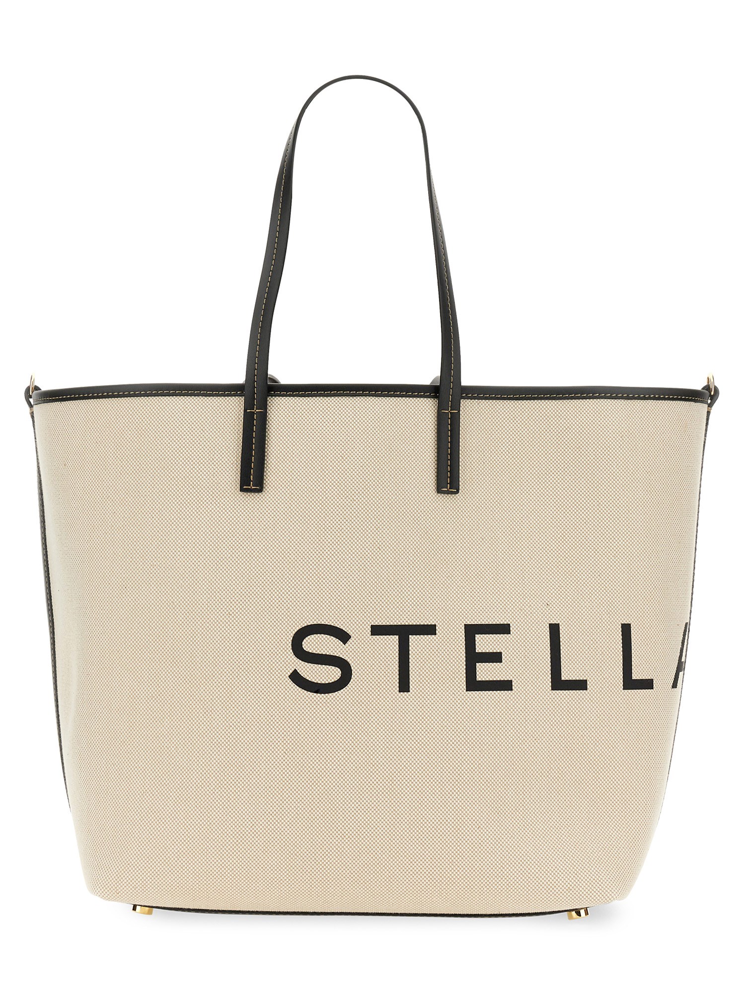 STELLA McCARTNEY    CANVAS BEACH TOTE BAG WITH LOGO