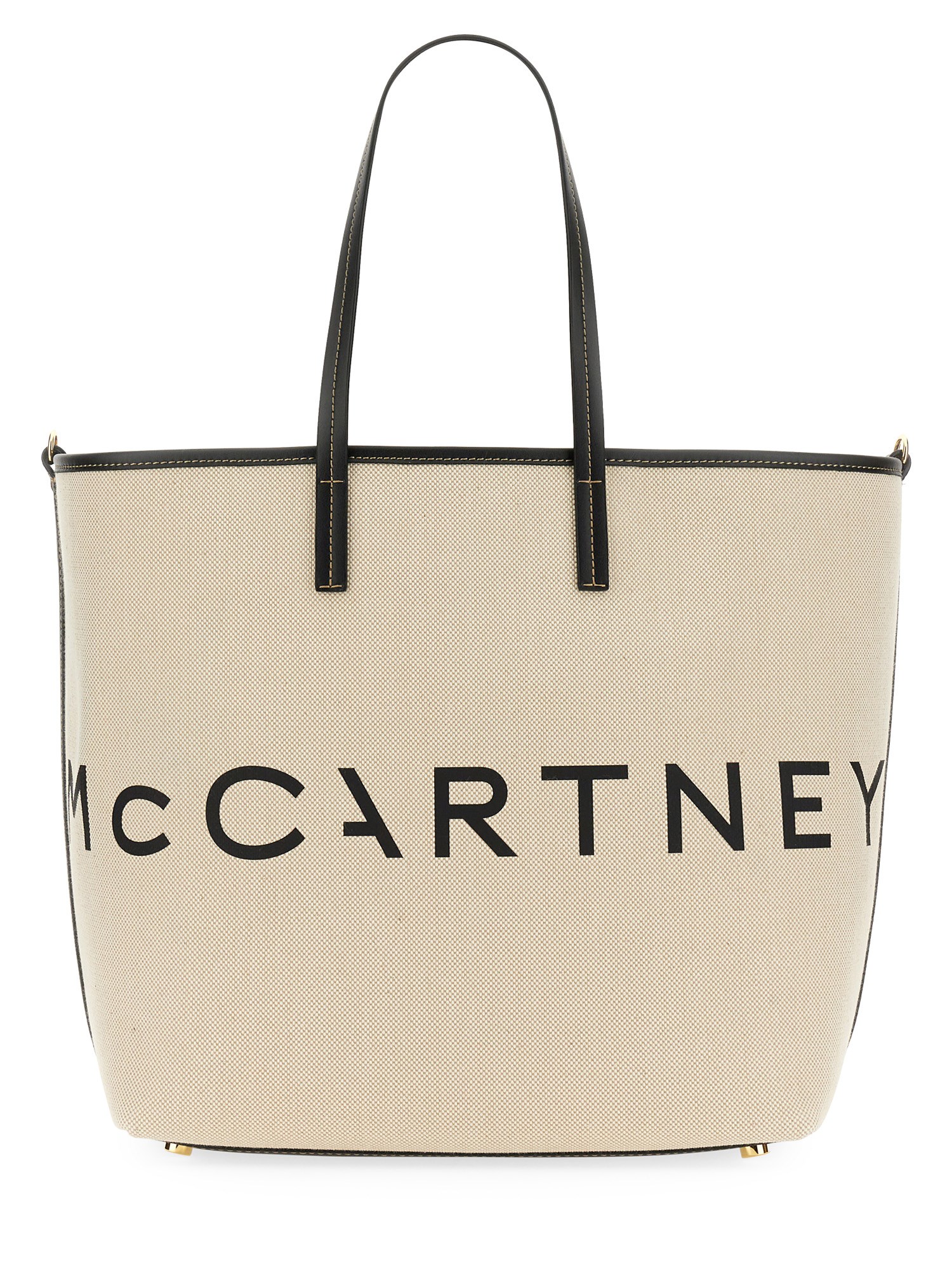 STELLA McCARTNEY    CANVAS BEACH TOTE BAG WITH LOGO