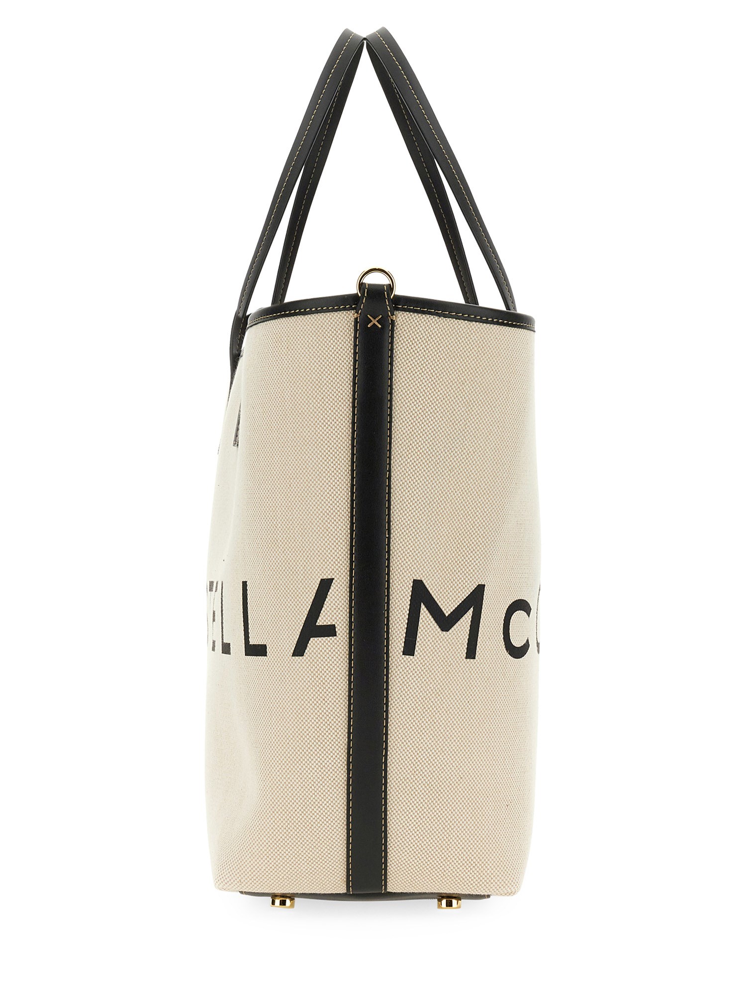 STELLA McCARTNEY    CANVAS BEACH TOTE BAG WITH LOGO