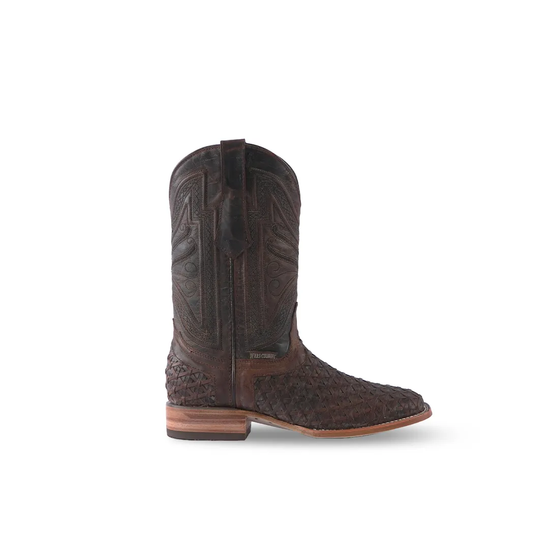 Texas Country Western Boot Isabella Miel Square Toe E675