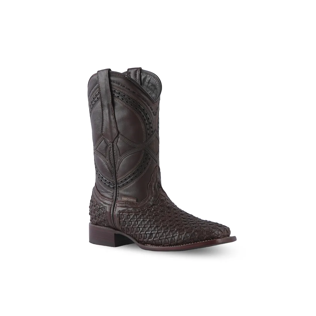 Texas Country Western Boot Mestizo Choco E622