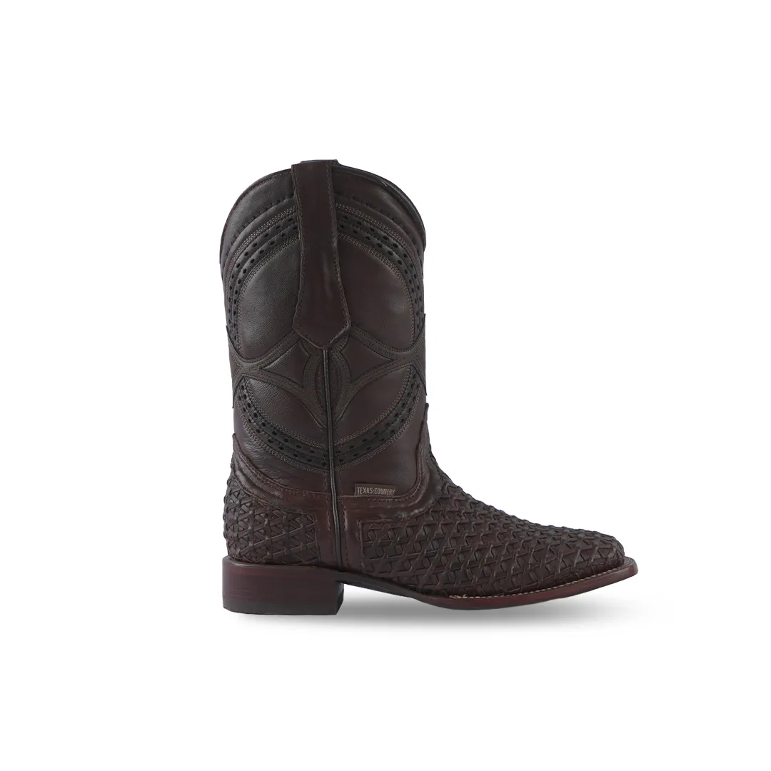 Texas Country Western Boot Mestizo Choco E622