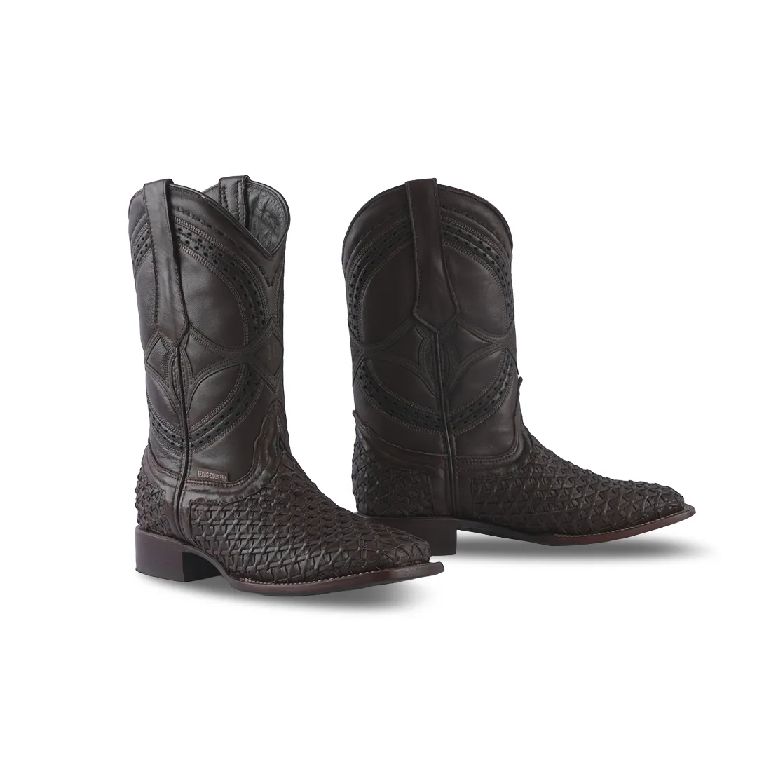 Texas Country Western Boot Mestizo Choco E622