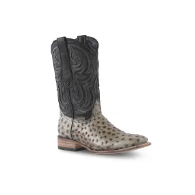 Texas Country Western Boot Ostrich CC Hueso Est 593