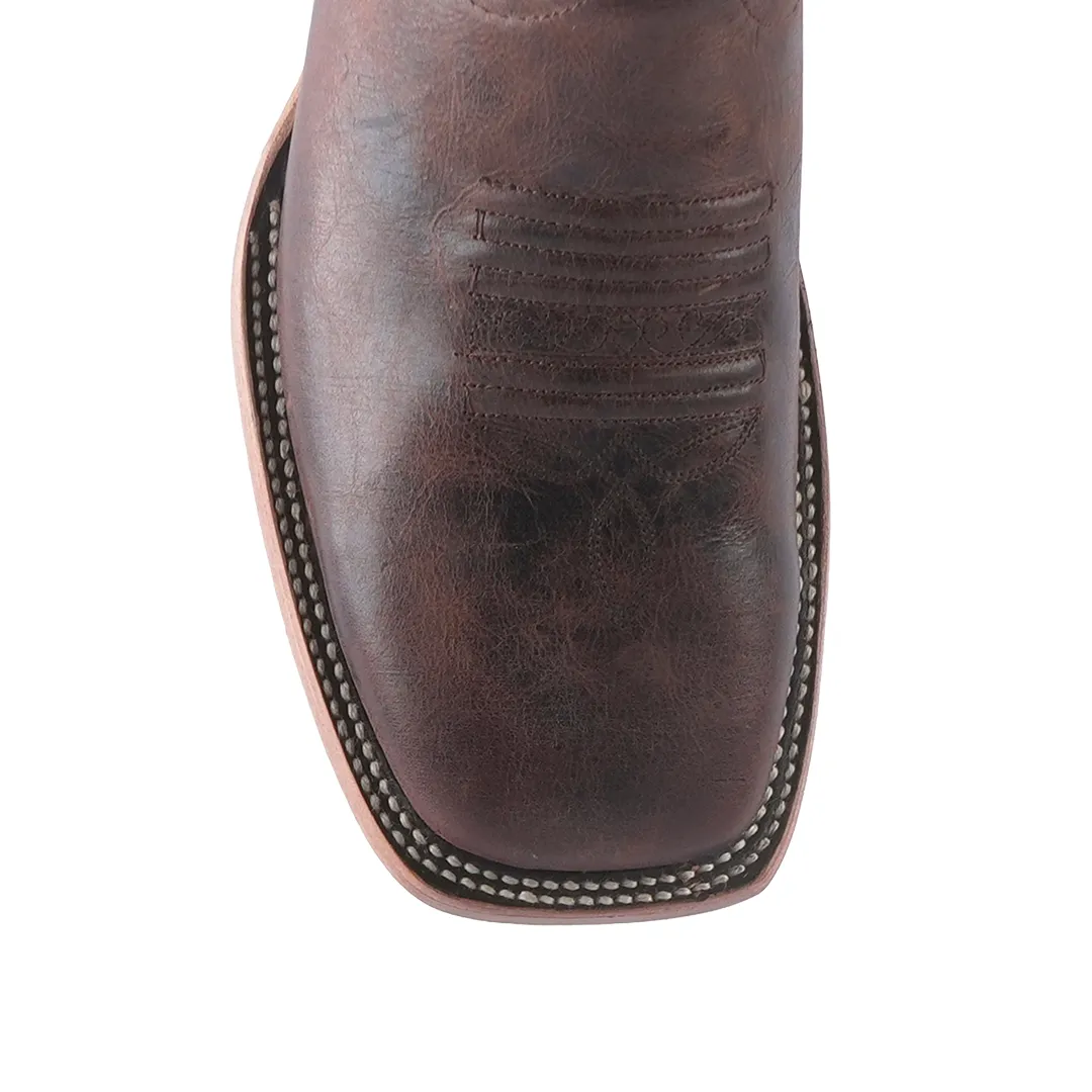 Texas Country Western Boot Roca Cognac Square Toe E665