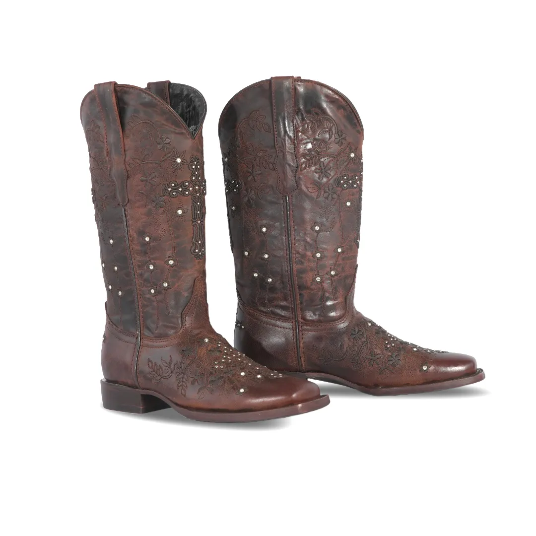 Texas Country Womens Western Boot Isabella Ladrillo E765