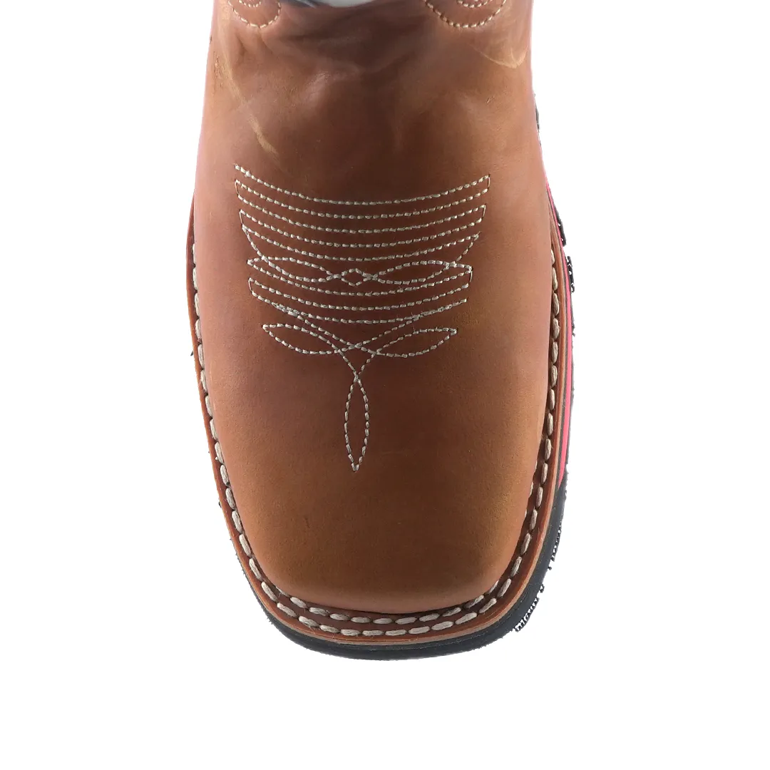 Texas Country Work Boot Crazy Miel 6082