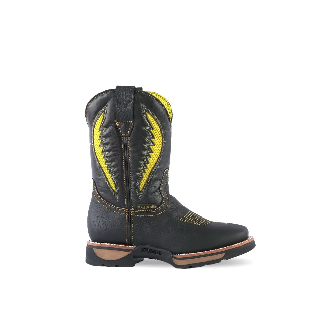 Texas Country Work Boot Rino Black 6087