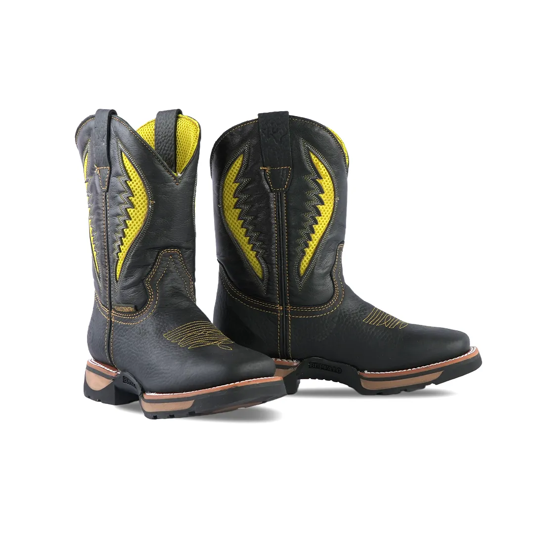 Texas Country Work Boot Rino Black 6087