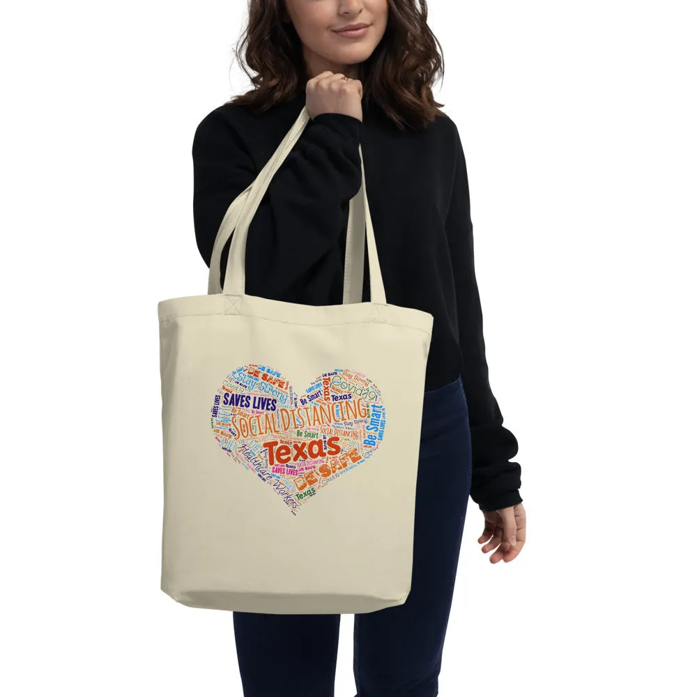 Texas - Social Distancing Tote Bag - Eco Friendly