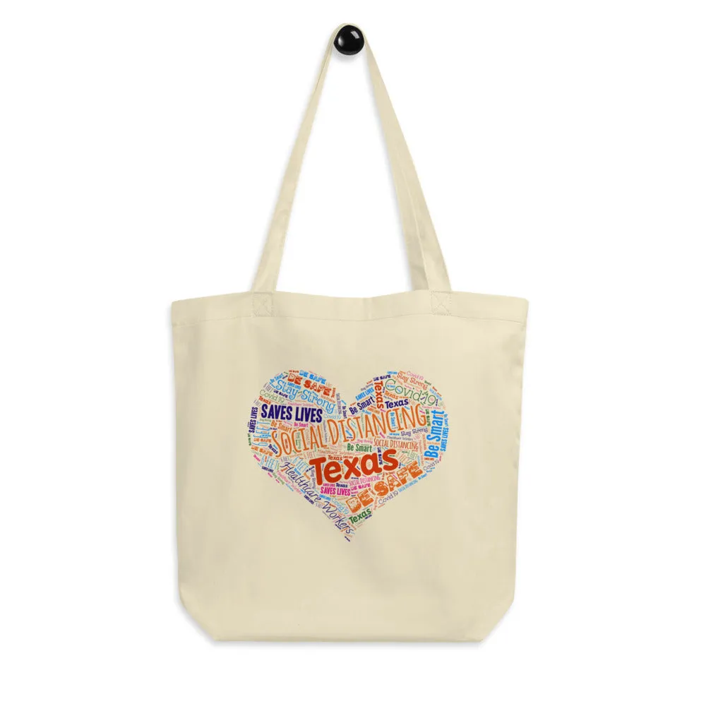 Texas - Social Distancing Tote Bag - Eco Friendly