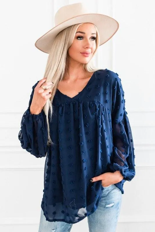 The Dottie Top: Blue