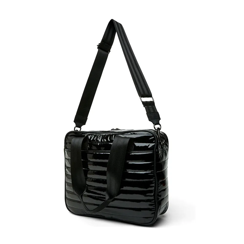 Think Royln SPORTY SPICE PICKLEBALL BAG Black Patent