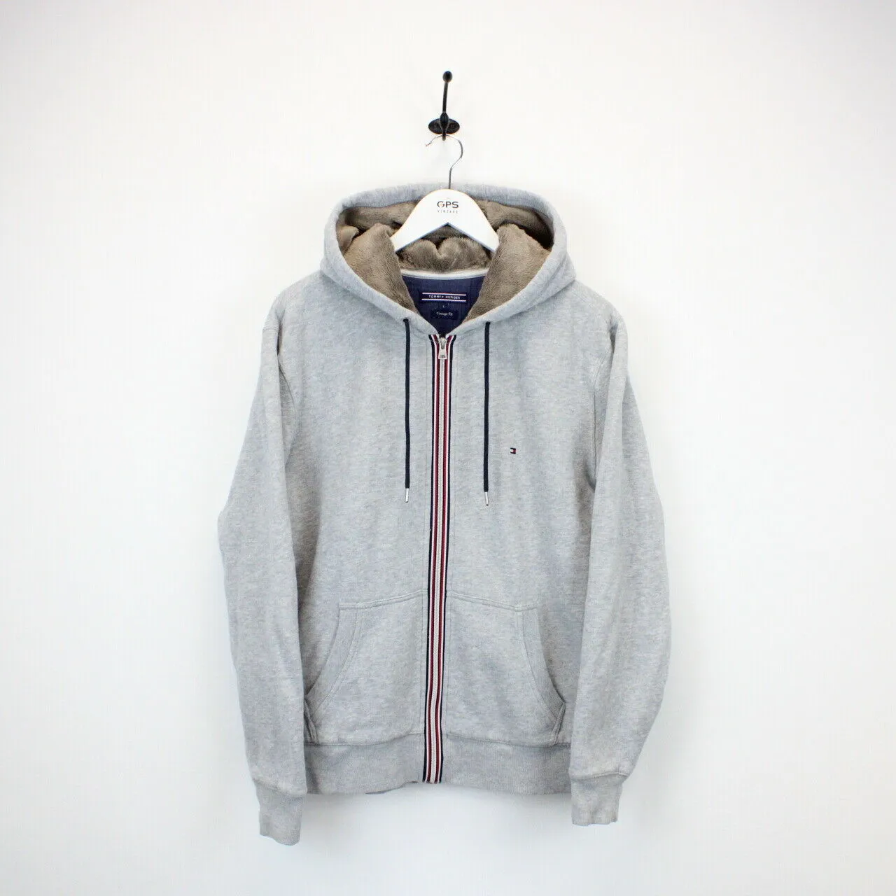 TOMMY HILFIGER Hoodie Grey | Large