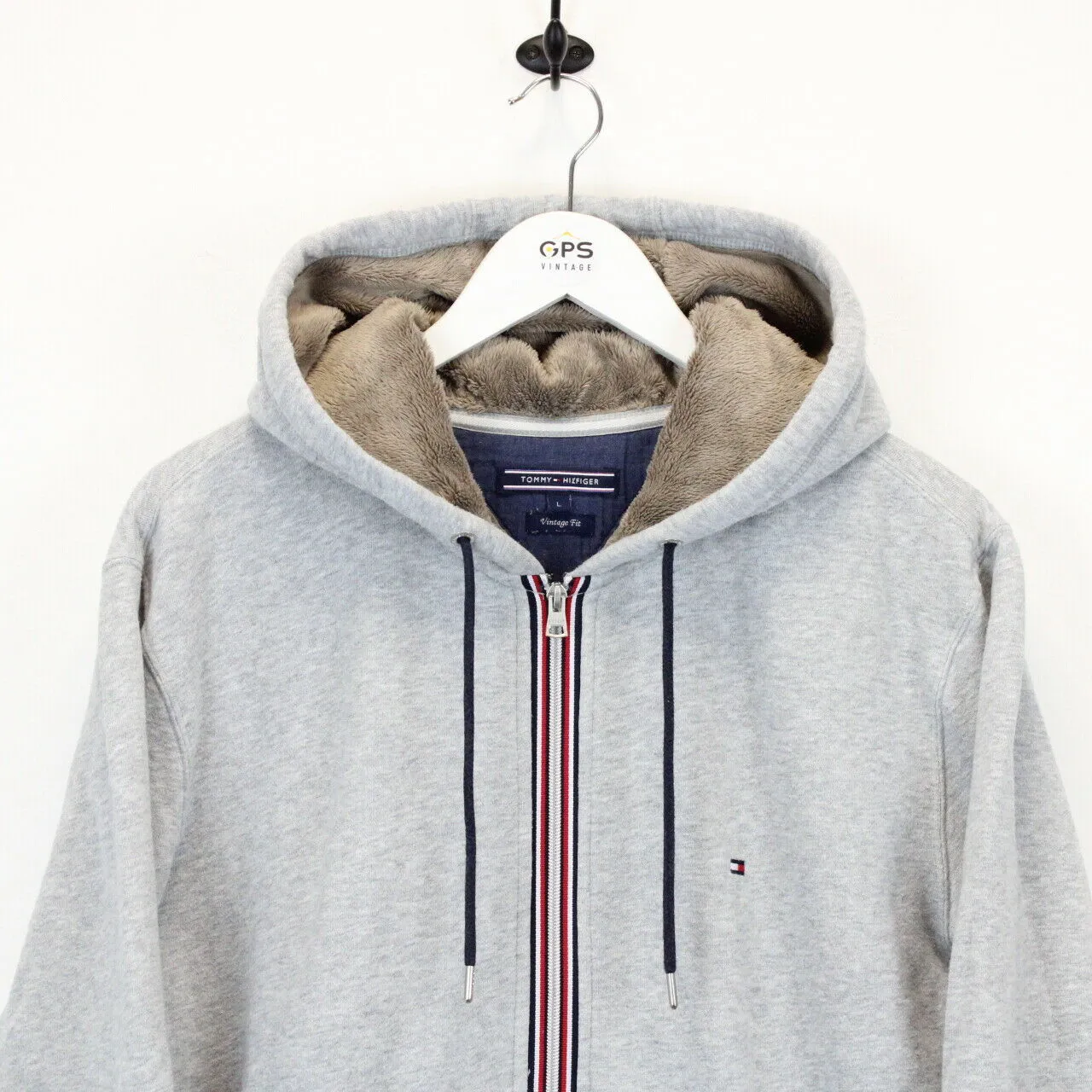 TOMMY HILFIGER Hoodie Grey | Large