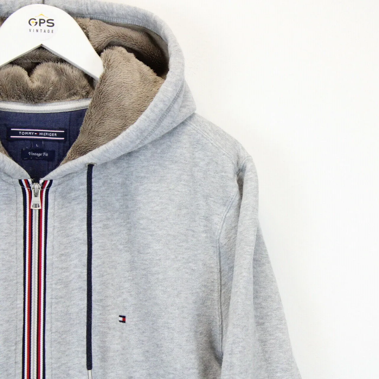 TOMMY HILFIGER Hoodie Grey | Large