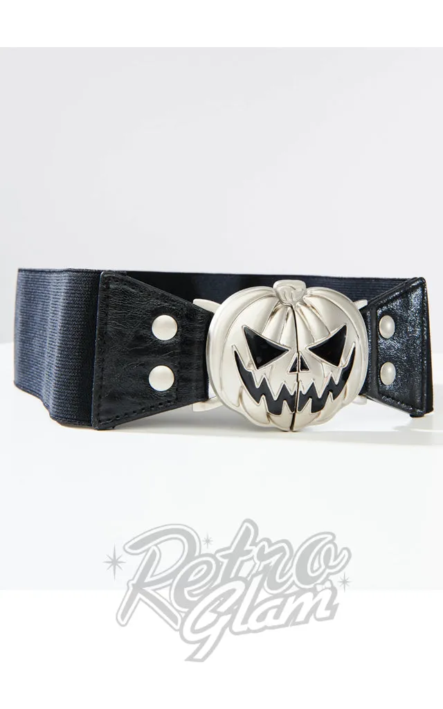 Unique Vintage Black Pumpkin Cinch Belt