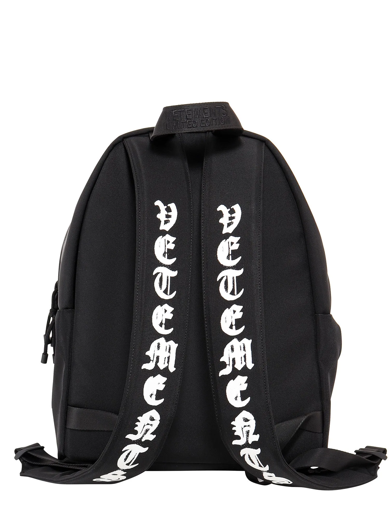 Vetements Logo Printed Zipped Backpack