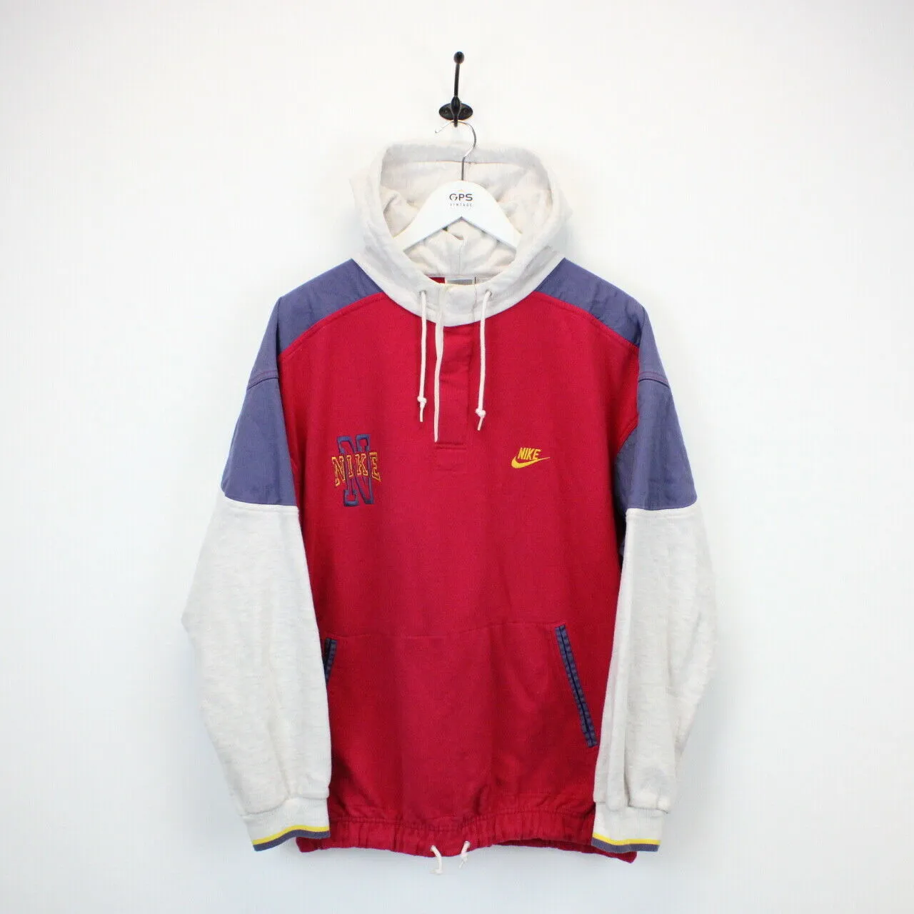 Vintage 80s NIKE Hoodie Multicolour | Medium