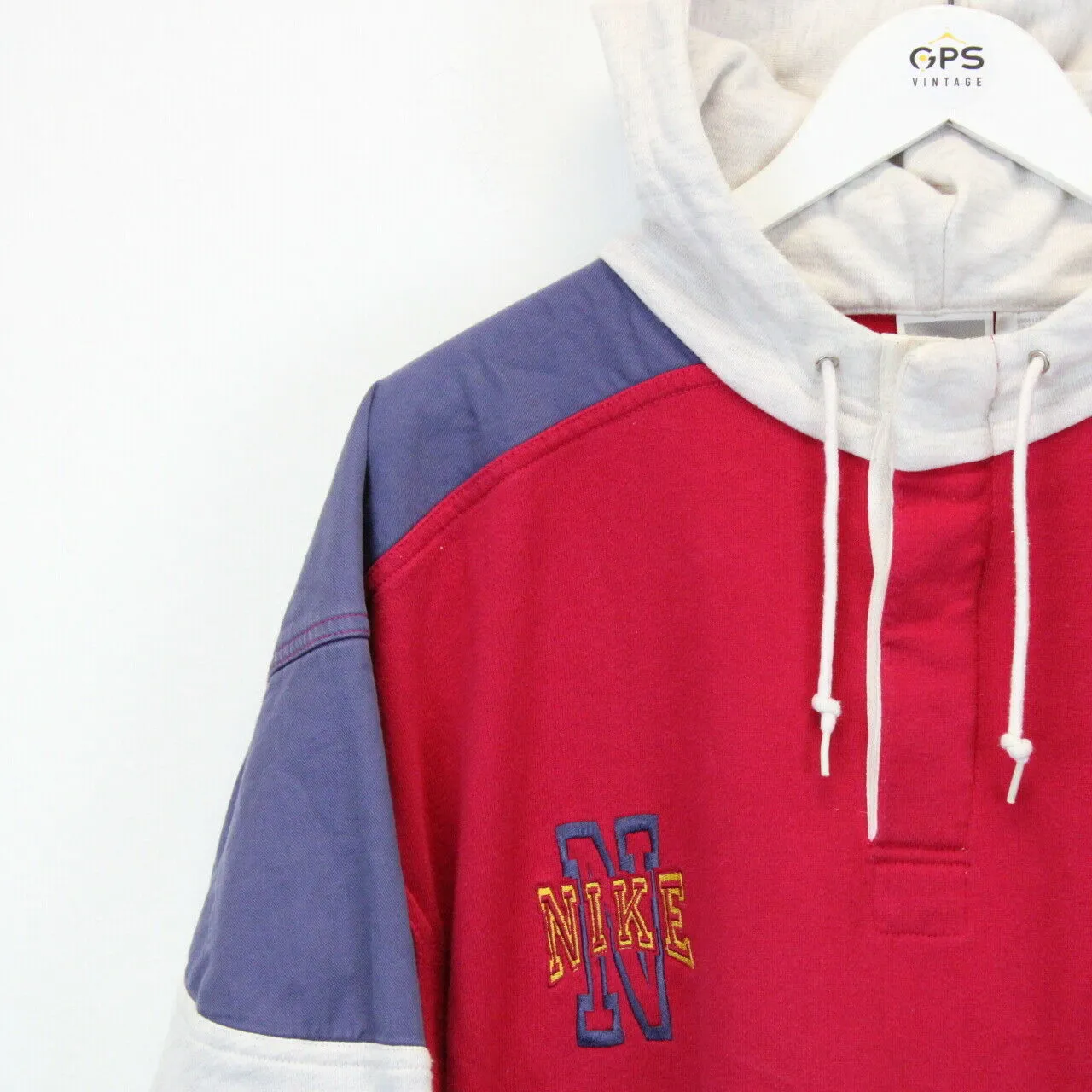 Vintage 80s NIKE Hoodie Multicolour | Medium