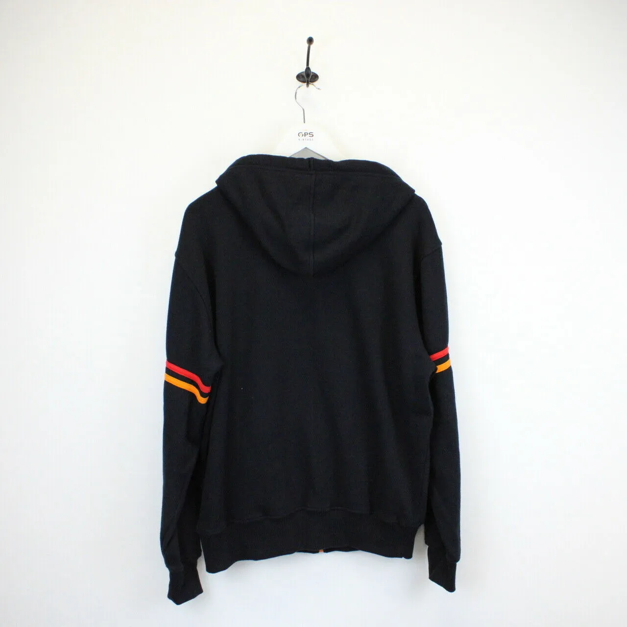 Vintage ELLESSE Hoodie Black | Large