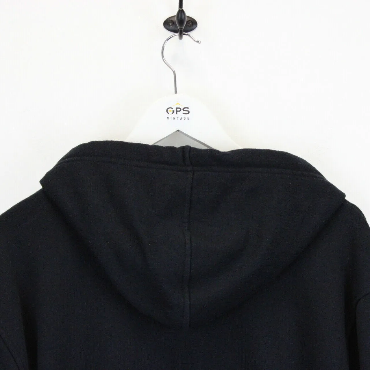 Vintage ELLESSE Hoodie Black | Large