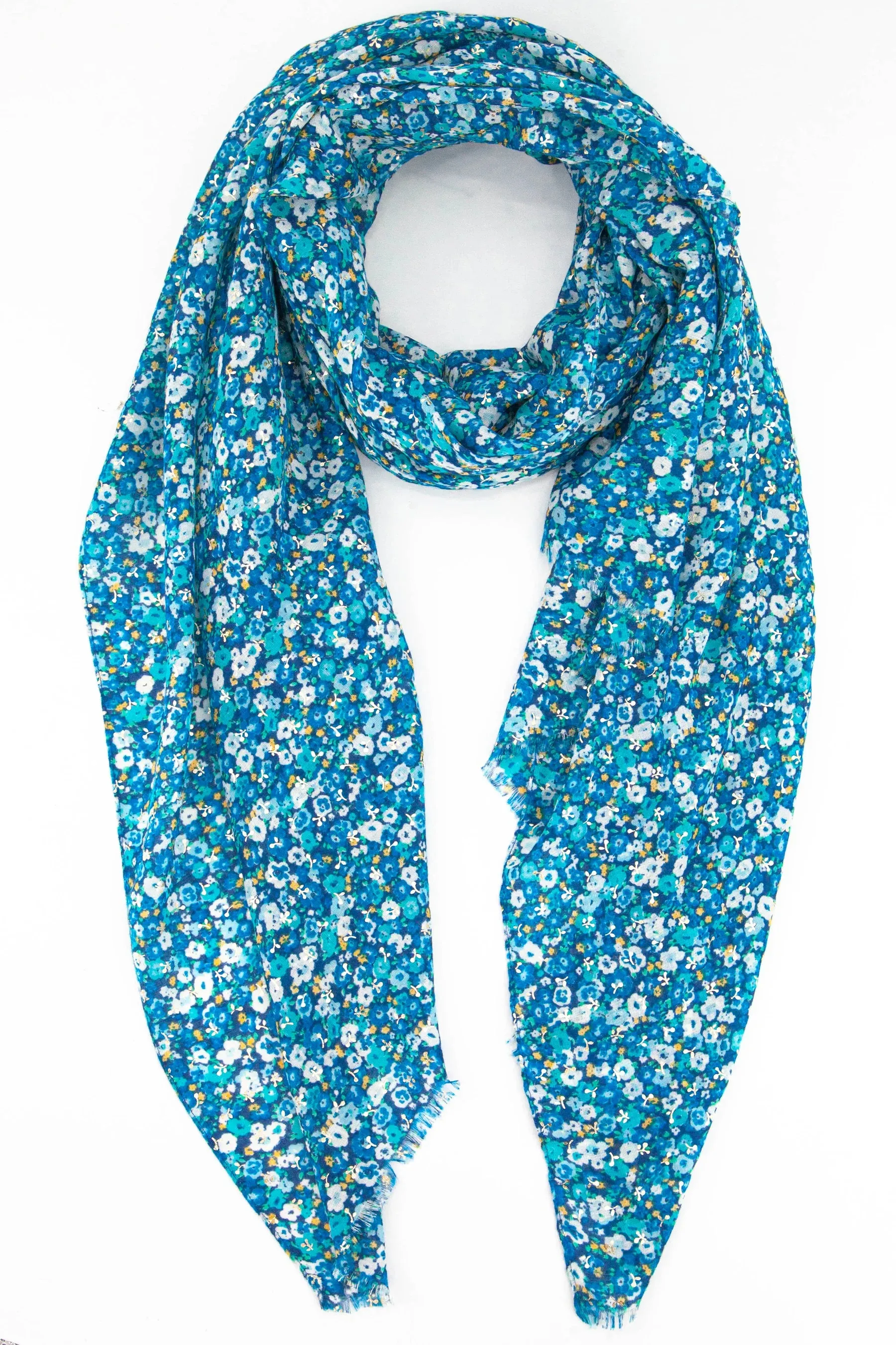 Vintage Floral Print Scarf