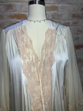 Vintage French  embroidered robe